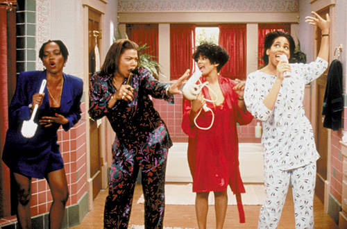 Living Single courtesy Oxygen Erika Alexander, Queen Latifah, Kim Fields, Kim Coles