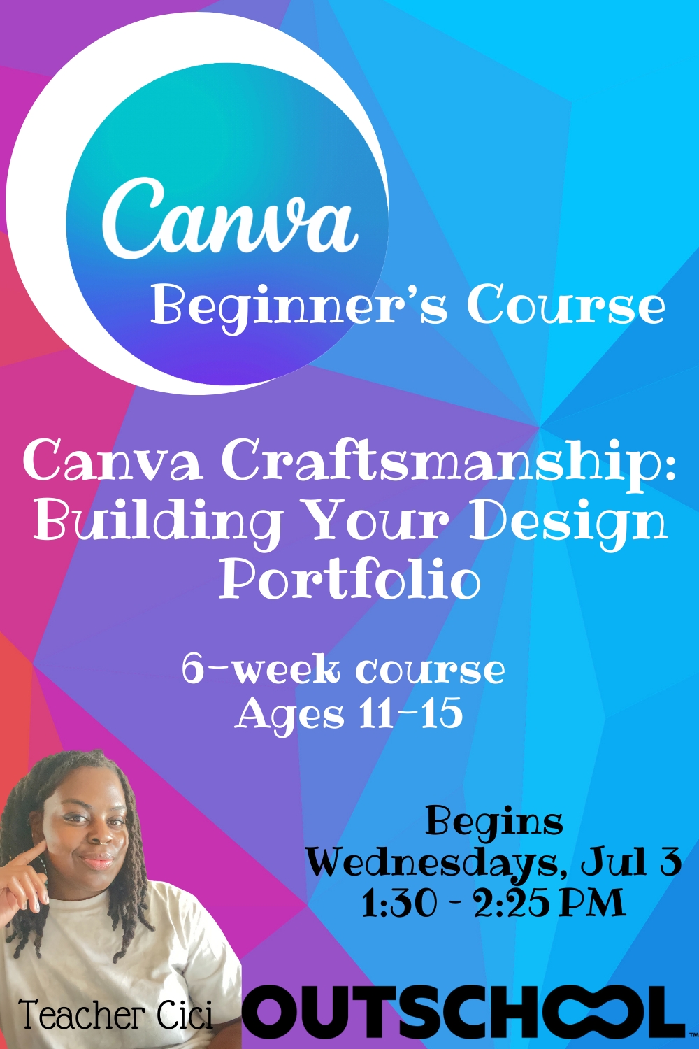 Canva Summer Art Classes for Kids